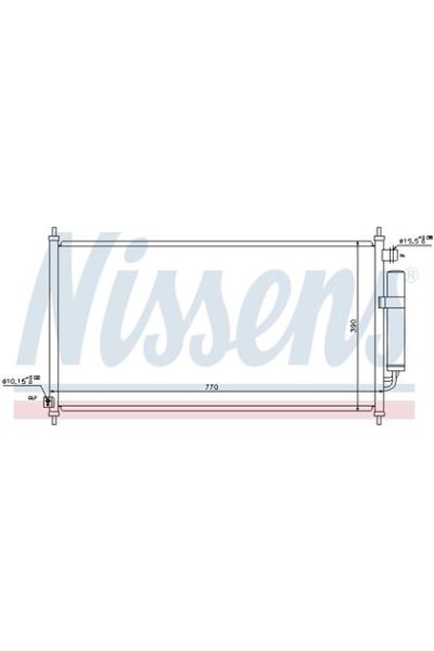 Condensatore, Climatizzatore NISSENS 123-940237