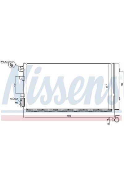 Condensatore, Climatizzatore NISSENS 123-940259
