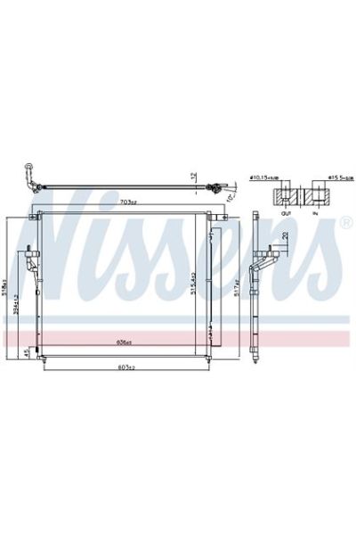 Condensatore, Climatizzatore NISSENS 123-940266