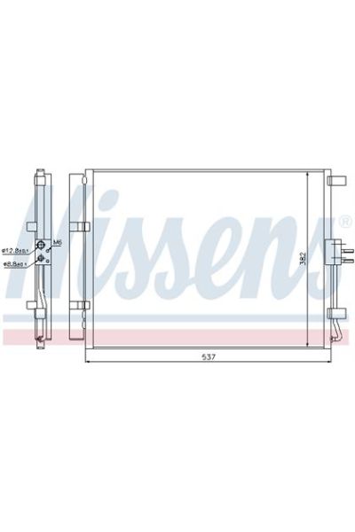 Condensatore, Climatizzatore NISSENS 123-940267