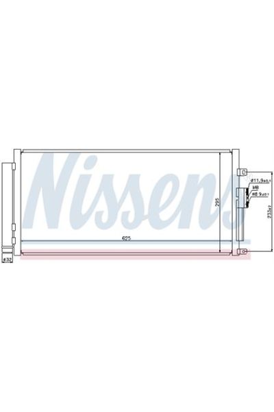 Condensatore, Climatizzatore NISSENS 123-940291