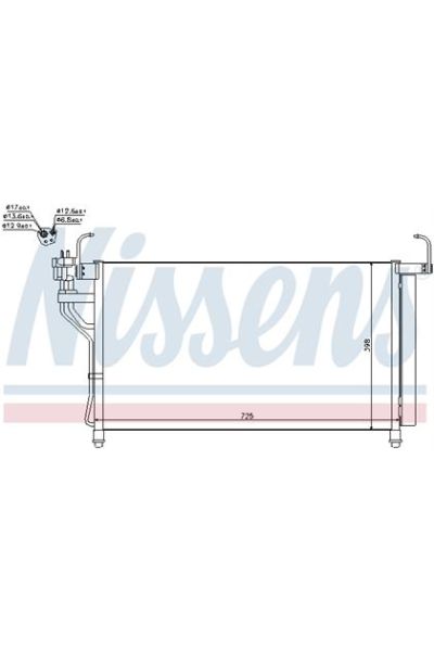 Condensatore, Climatizzatore NISSENS 123-940350