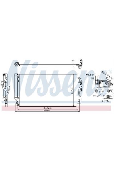 Condensatore, Climatizzatore NISSENS 123-940357