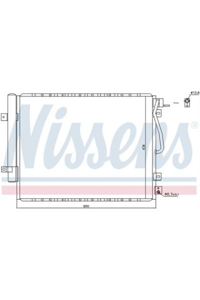 Condensatore, Climatizzatore NISSENS 123-940436