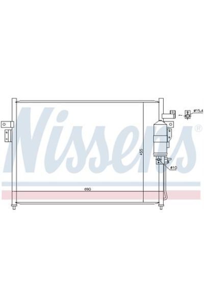 Condensatore, Climatizzatore NISSENS 123-940445