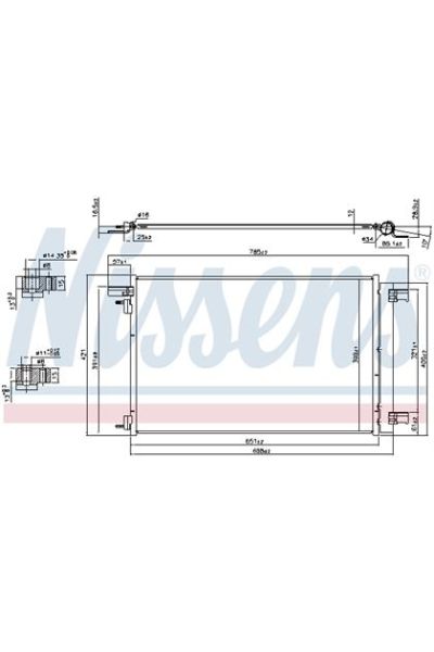 Condensatore, Climatizzatore NISSENS 123-940479