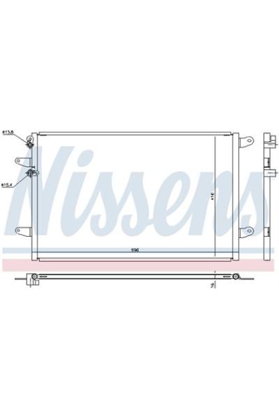 Condensatore, Climatizzatore NISSENS 123-940491