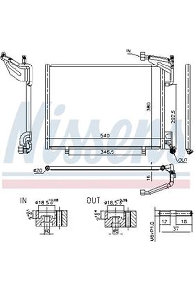 Condensatore, Climatizzatore NISSENS 123-940523