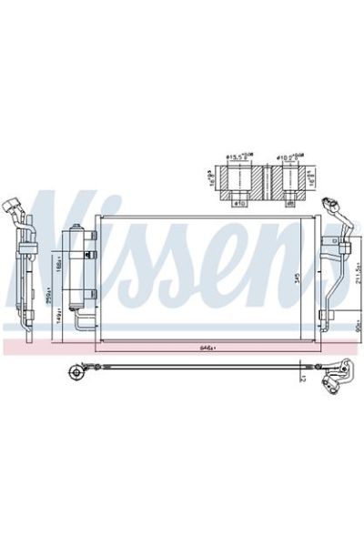 Condensatore, Climatizzatore NISSENS 123-940583
