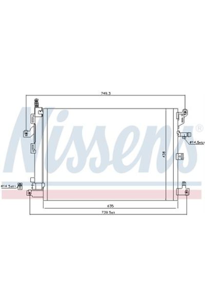 Condensatore, Climatizzatore NISSENS 123-940830