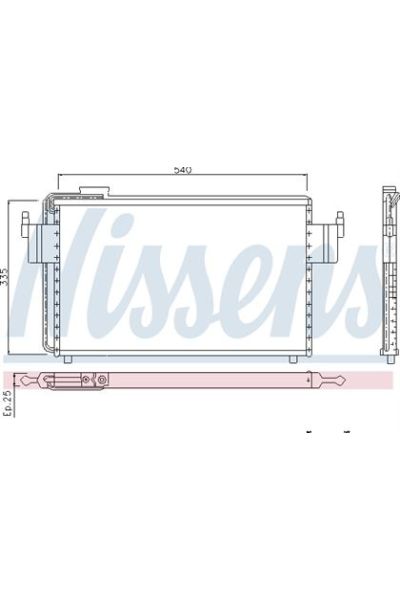 Condensatore, Climatizzatore NISSENS 123-94102