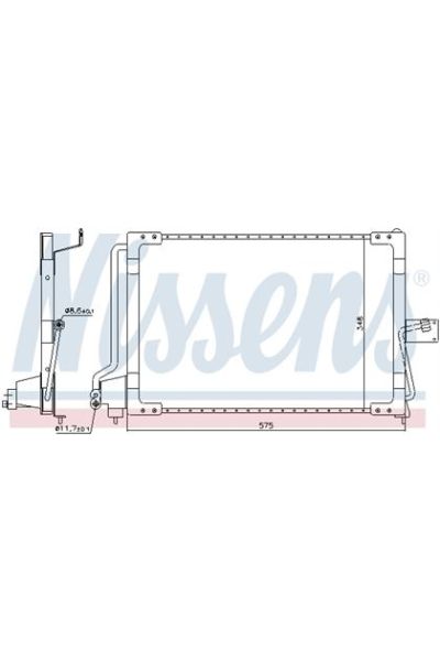 Condensatore, Climatizzatore NISSENS 123-94117