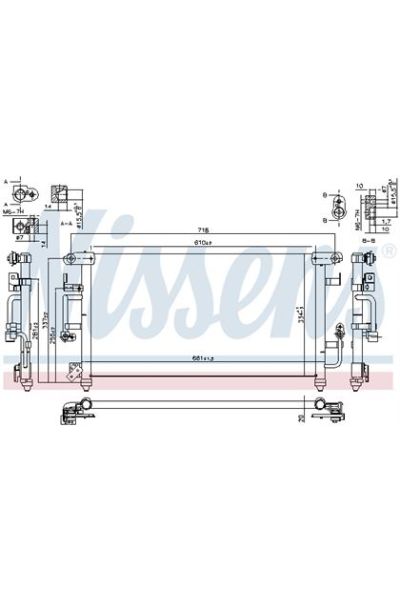Condensatore, Climatizzatore NISSENS 123-94184
