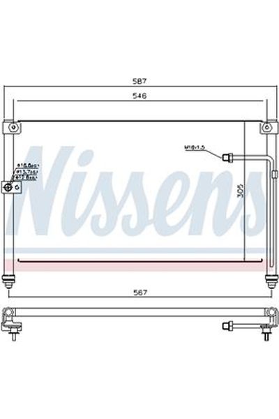 Condensatore, Climatizzatore NISSENS 123-94294