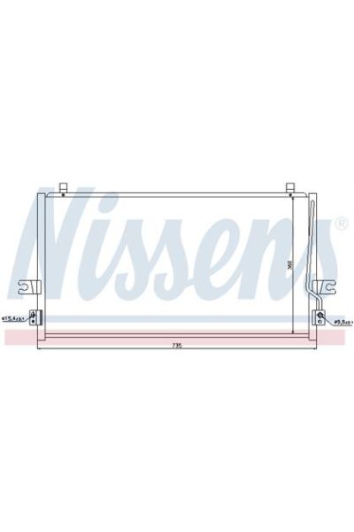 Condensatore, Climatizzatore NISSENS 123-94297