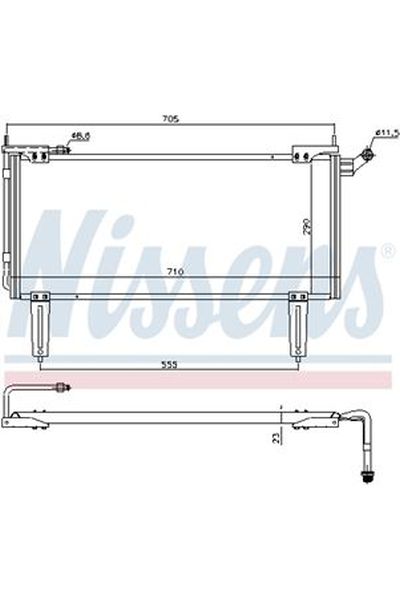 Condensatore, Climatizzatore NISSENS 123-94351