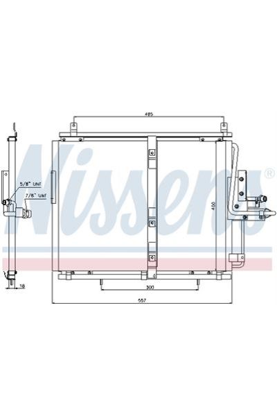 Condensatore, Climatizzatore NISSENS 123-94377