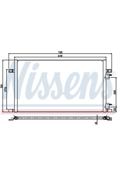 Condensatore, Climatizzatore NISSENS 123-94386