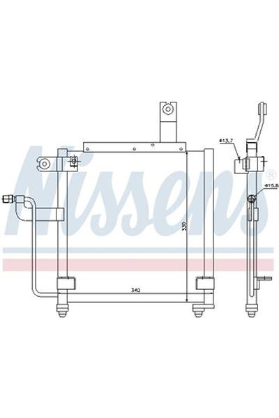 Condensatore, Climatizzatore NISSENS 123-94423