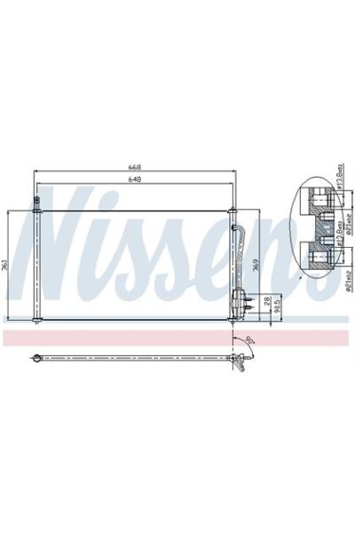 Condensatore, Climatizzatore NISSENS 123-94432