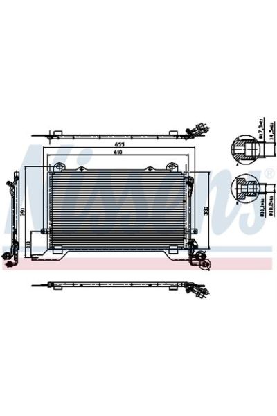 Condensatore, Climatizzatore NISSENS 123-94567