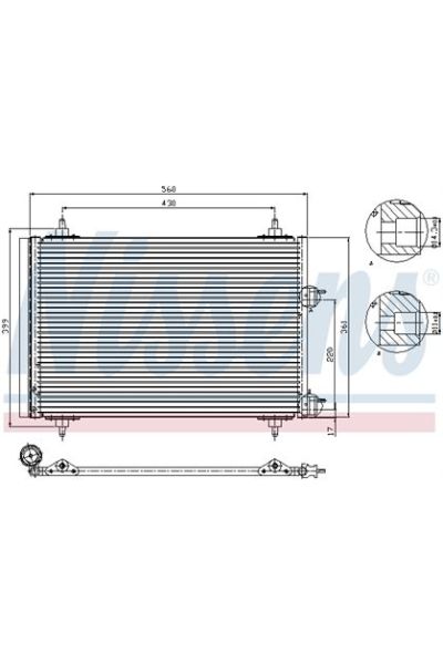 Condensatore, Climatizzatore NISSENS 123-94570