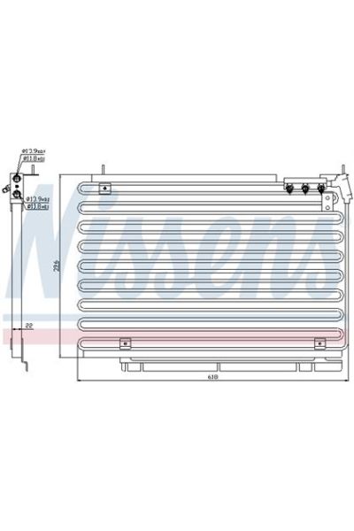 Condensatore, Climatizzatore NISSENS 123-94576