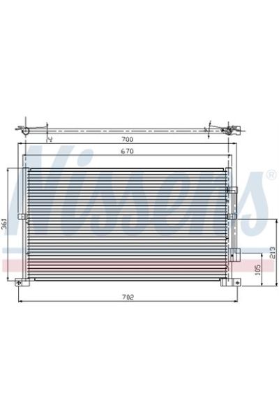 Condensatore, Climatizzatore NISSENS 123-94585