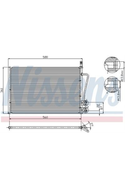 Condensatore, Climatizzatore NISSENS 123-94587