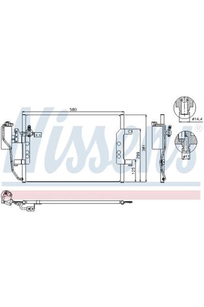 Condensatore, Climatizzatore NISSENS 123-94588