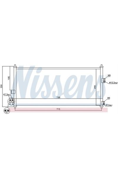 Condensatore, Climatizzatore NISSENS 123-94589