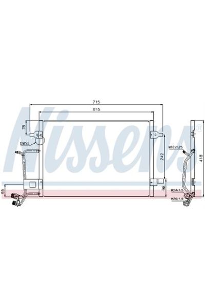 Condensatore, Climatizzatore NISSENS 123-94594