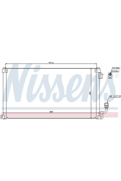 Condensatore, Climatizzatore NISSENS 123-94599