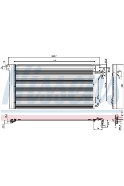Condensatore, Climatizzatore NISSENS 123-94604