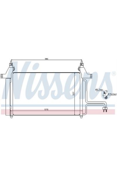 Condensatore, Climatizzatore NISSENS 123-94610