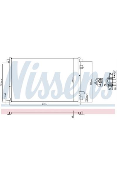 Condensatore, Climatizzatore NISSENS 123-94626