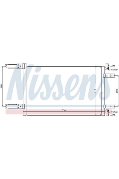 Condensatore, Climatizzatore NISSENS 123-94632