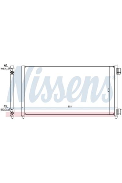 Condensatore, Climatizzatore NISSENS 123-94633