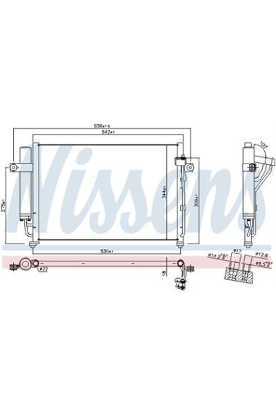 Condensatore, Climatizzatore NISSENS 123-94646