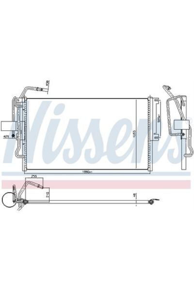 Condensatore, Climatizzatore NISSENS 123-94653