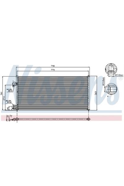 Condensatore, Climatizzatore NISSENS 123-94664