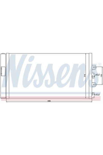 Condensatore, Climatizzatore NISSENS 123-94669