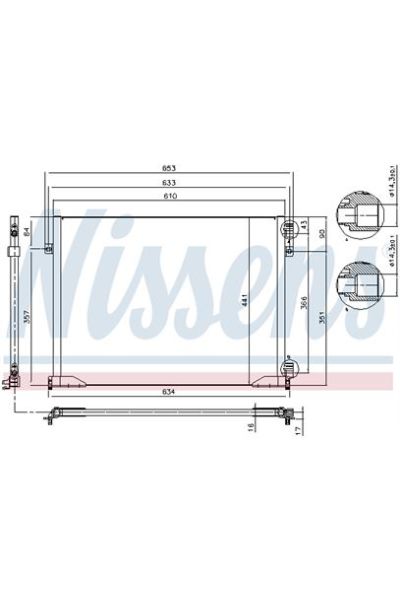 Condensatore, Climatizzatore NISSENS 123-94671
