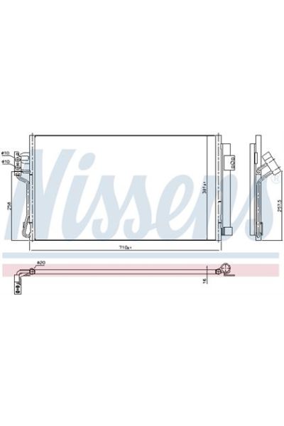 Condensatore, Climatizzatore NISSENS 123-94674