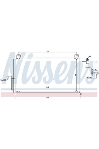 Condensatore, Climatizzatore NISSENS 123-94720