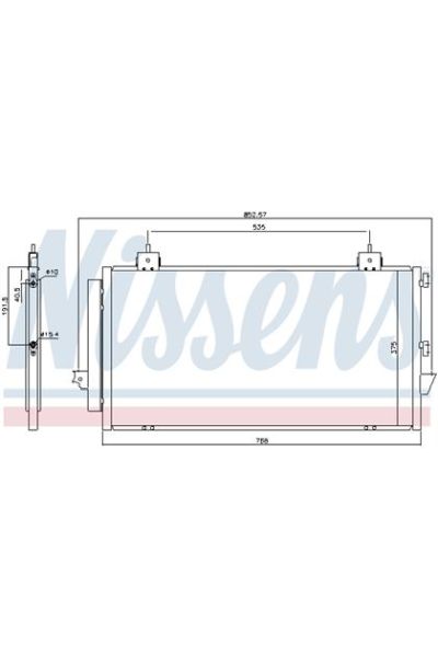 Condensatore, Climatizzatore NISSENS 123-94741