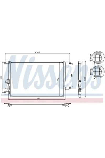 Condensatore, Climatizzatore NISSENS 123-94746