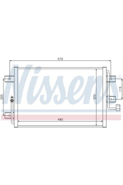 Condensatore, Climatizzatore NISSENS 123-94825