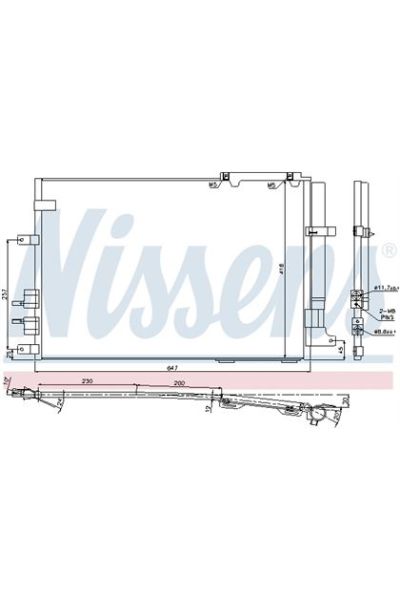 Condensatore, Climatizzatore NISSENS 123-94914