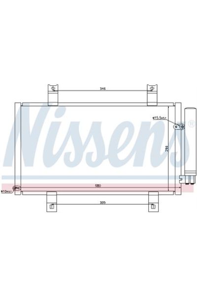 Condensatore, Climatizzatore NISSENS 123-94934